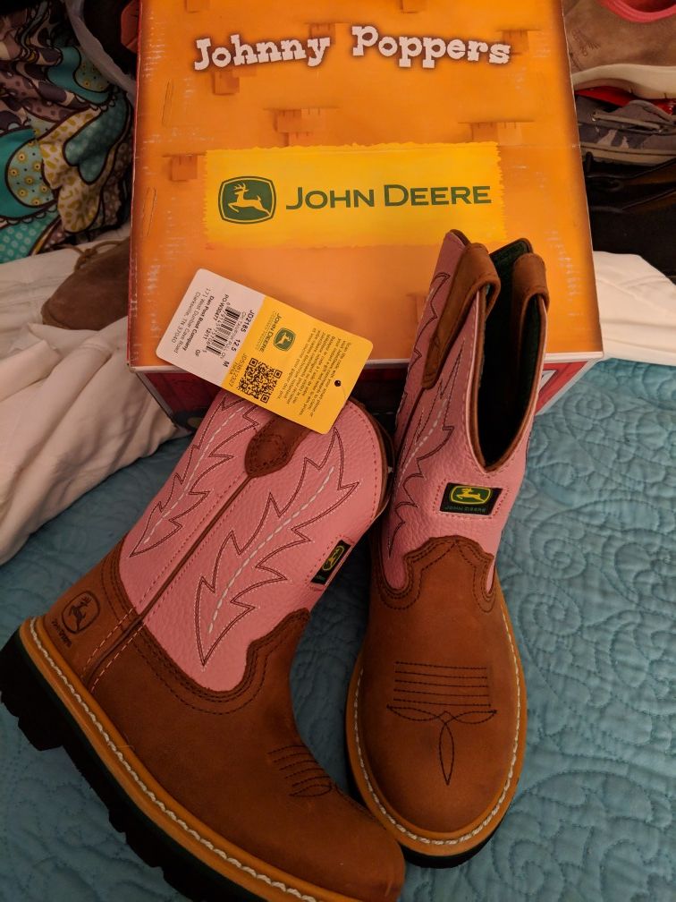 John Deere girls size 12.5 brand new in box