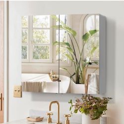 New-30 inch x 26 inch Medicine Cabinet with Mirror, for Bathroom