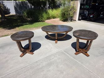 Ashley Furniture stone top table set