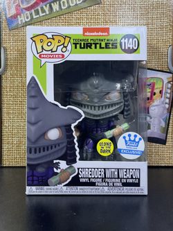 FUNKO POP SHREDDER WITH WEAPON 1140 GLOW IN THE DARK FUNKO EXCLUSIVE TEENAGE MUTANT NINJA TURTLES