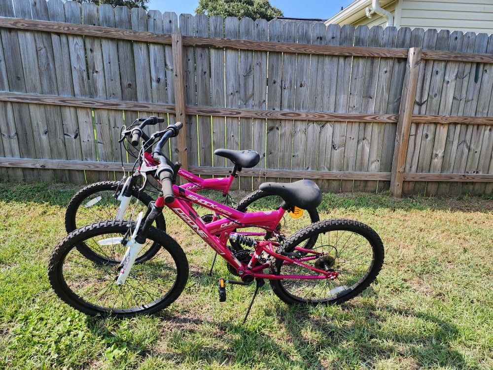 Ozone 500 Girls' Shock Force 24 in 21- Speed Full Suspension