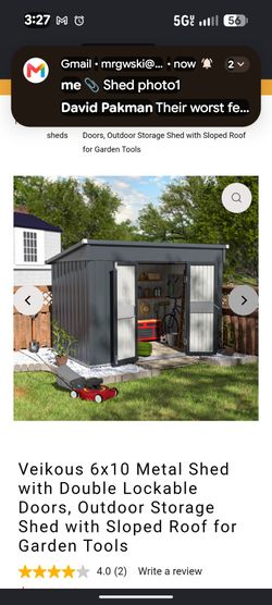 Storage Shed 10ft x 6ft. Brand New.