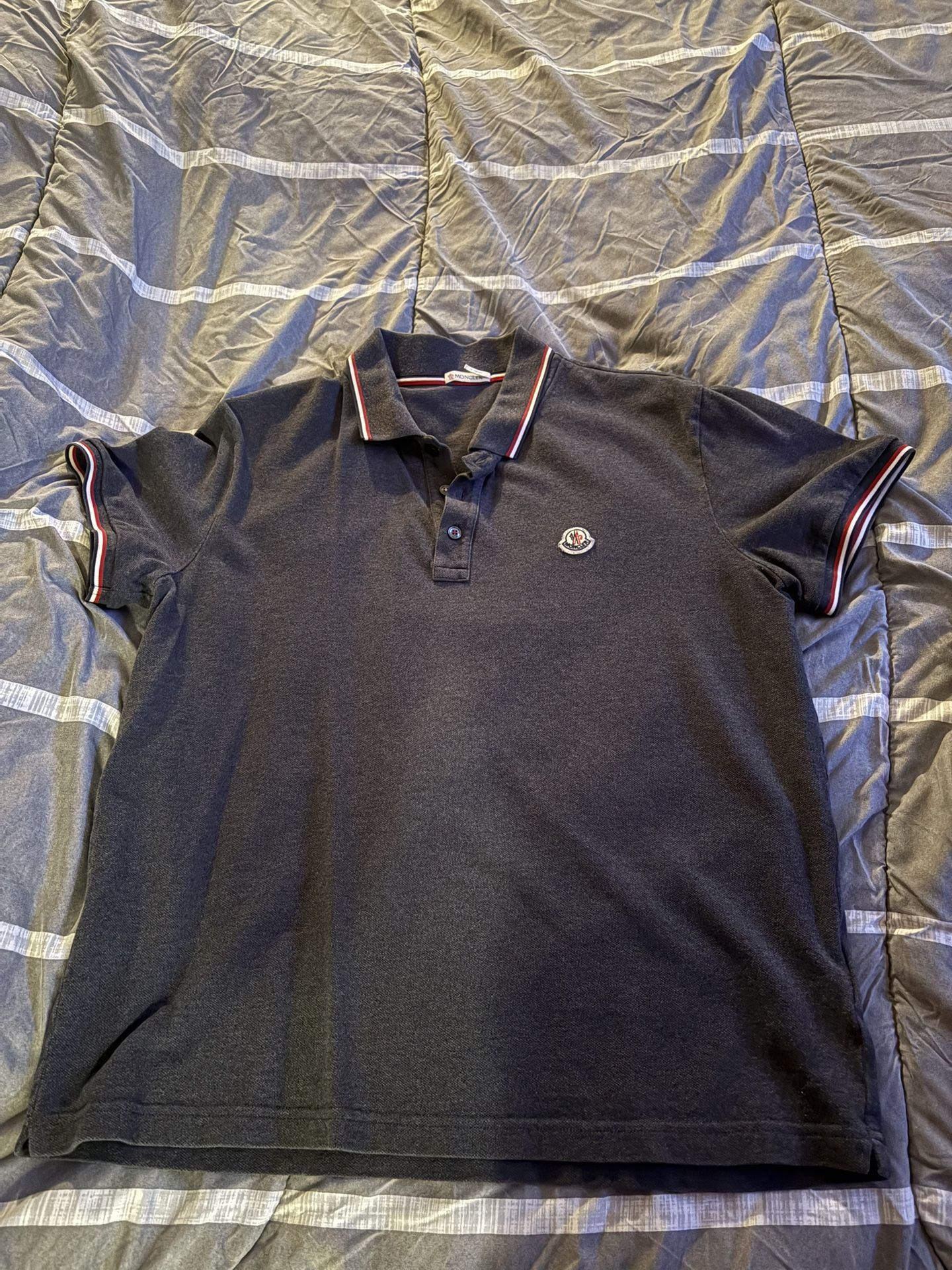 Gray Moncler Collar Shirt Medium