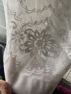 Vintage Luxury White Lace Curtains Beautiful 
