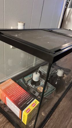 Snake/Reptile Aquarium Setup – Ready to Go 🐍