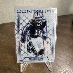 2024 MICAH PARSONS Panini Phoenix Football Contours No. CON-MPS Dallas Cowboys