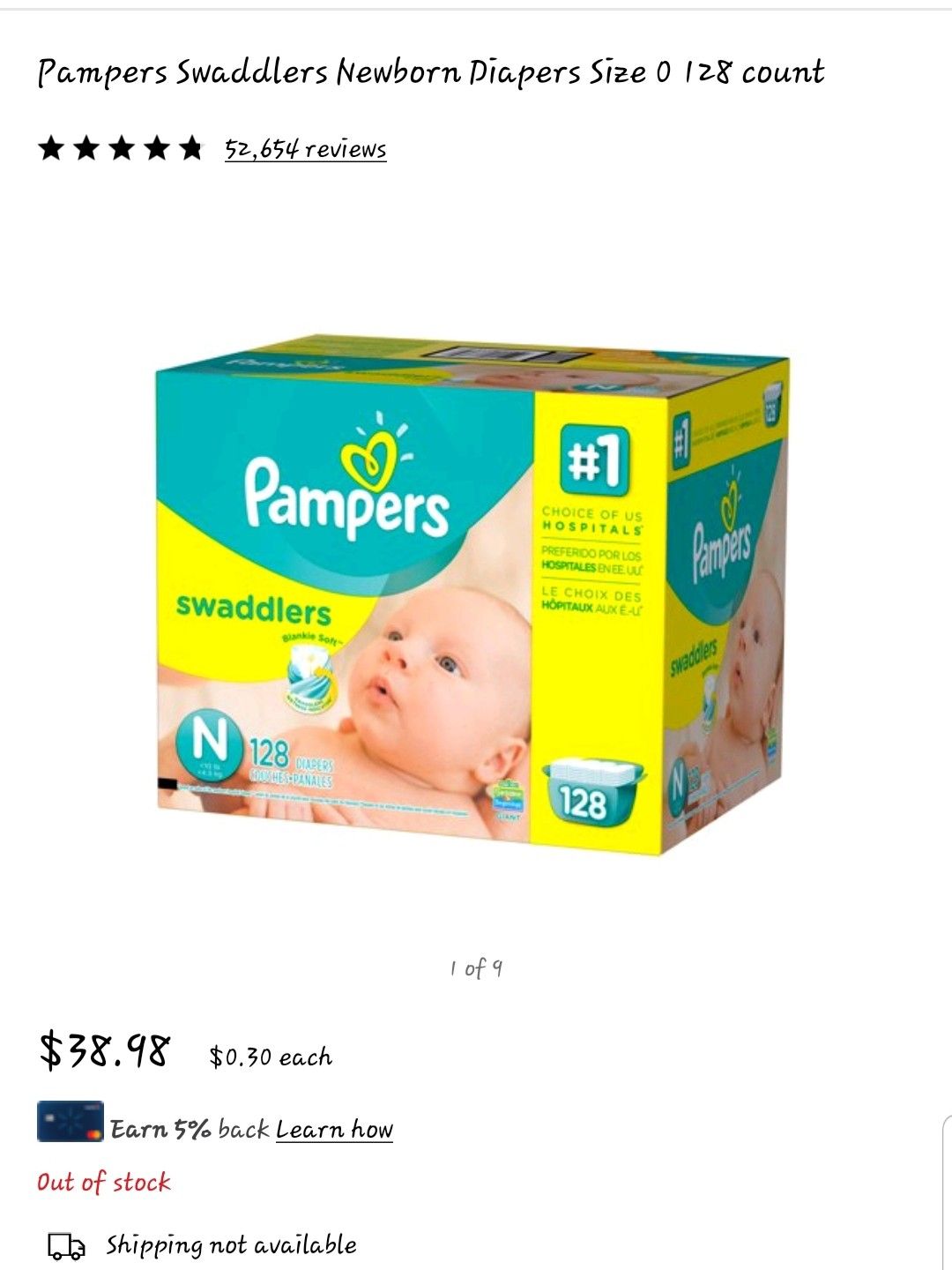 Pampers swaddlers newborn