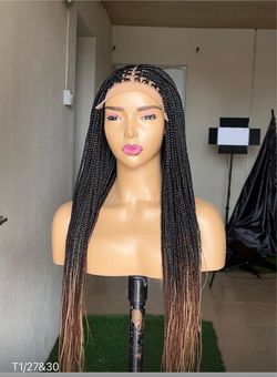 Knotless Braided Lace Front Wig T1/27&30
