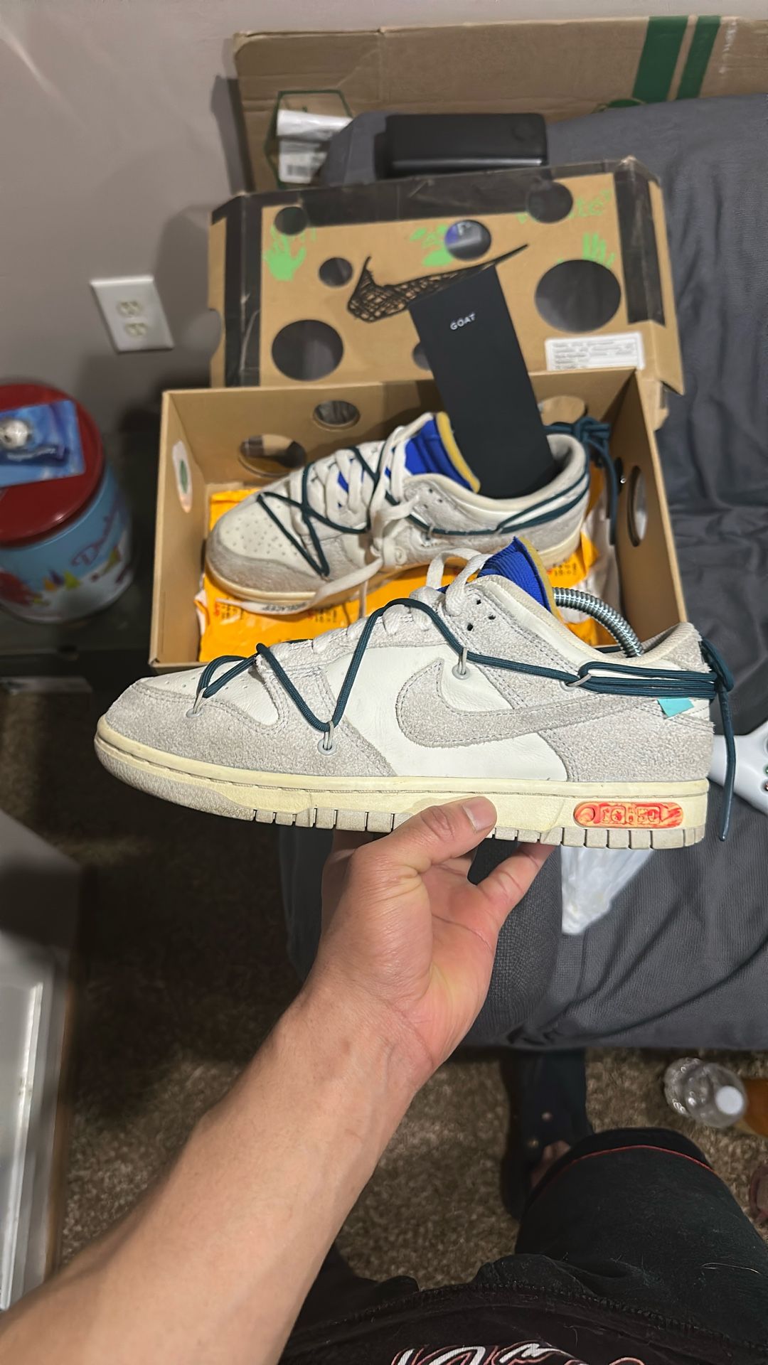 NIKE DUNK LOW OFF WHITE LOT 16 ORIGINAL BOX