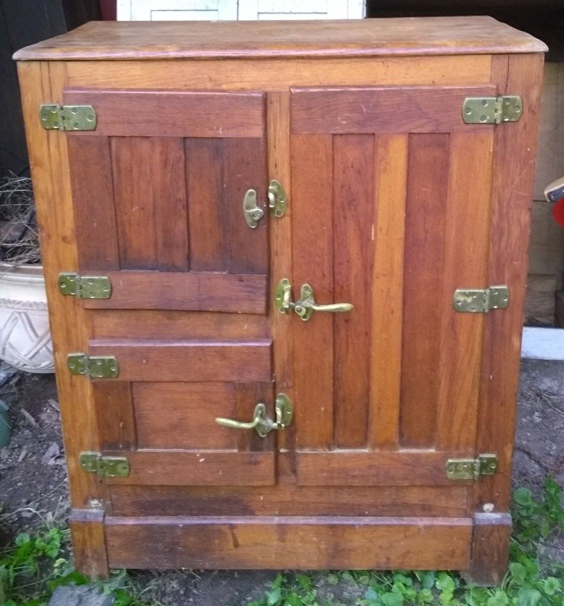 Antique Oak Icebox