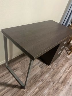 Gray desk in great shape!