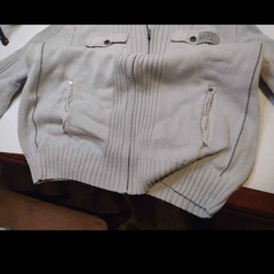 Calvin Klein gray zip up jacket