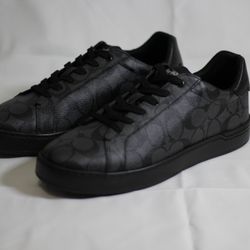 New Coach G4949 Clip Low Top Sneakers – Men’s 9D Charcoal/Black (Never Worn)
