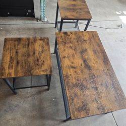 Accent Table Set ¨C Coffee Table & 2 End Tables
