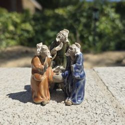 Antique 3 Thinkers Statue 