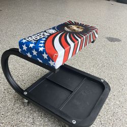 Matco Tools padded mechanic seat with plastic pan. 