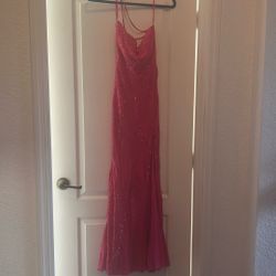 Pink Long Sparkly dress