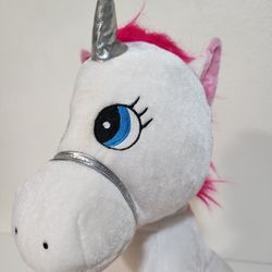 Unicorn White Pink Plush Stuffed Animal Toy