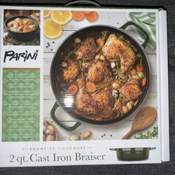 Parini 2qt Cast Iron Braiser