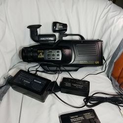 Vintage Sears LXI Series VHS Movie Camcorder W/Case 2 Batteries & More AS IS

