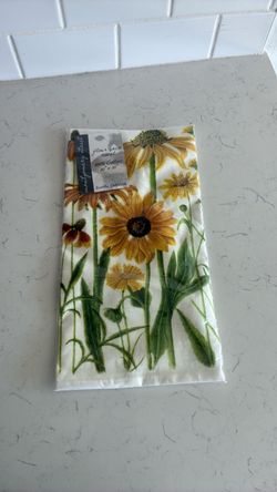 Cute new flower sack kitchen towel 100% cotton 30” x 30”