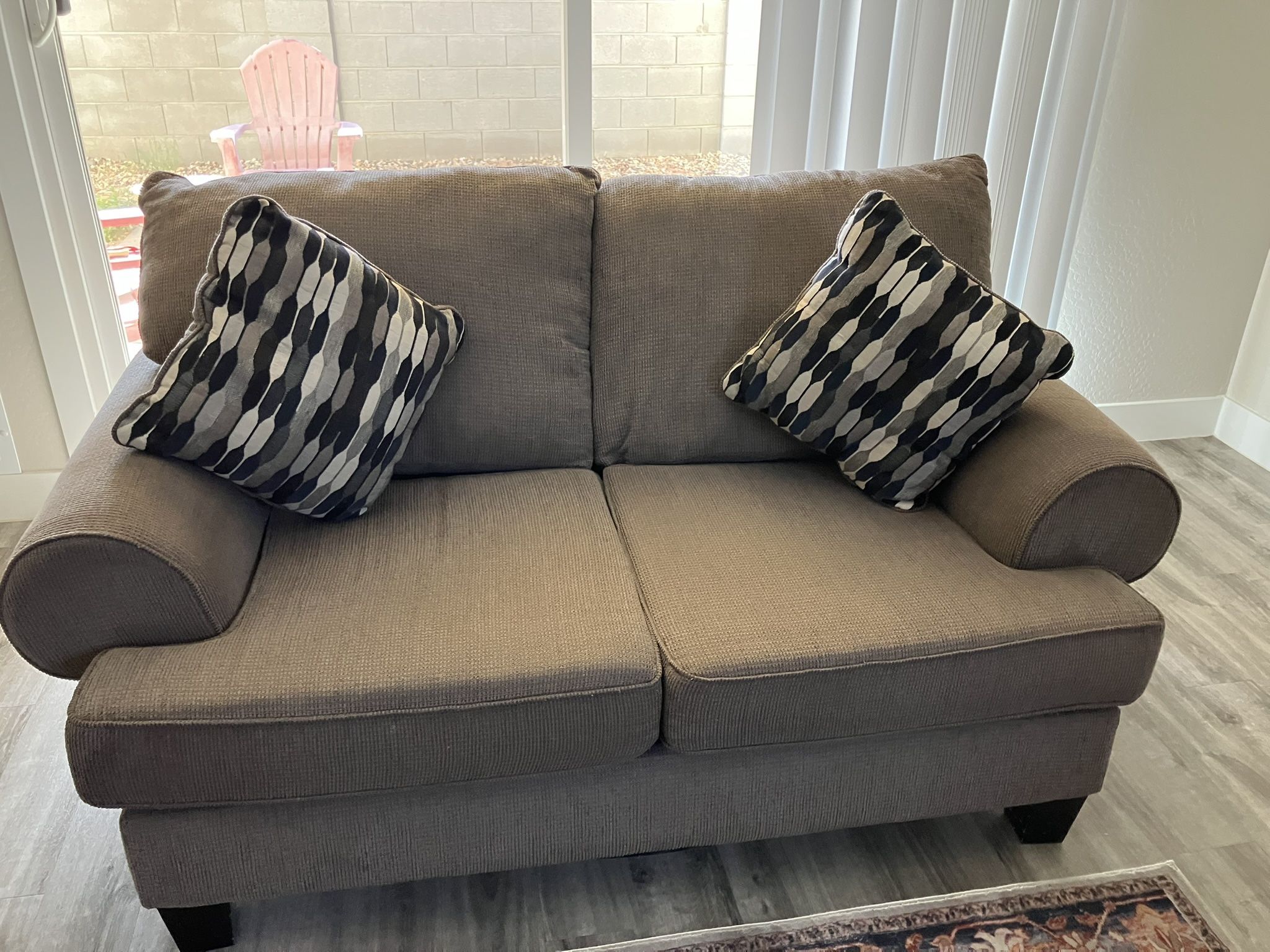 Ashley Signature Design Nemoli Sofa& Loveseat Taupe $1500 This