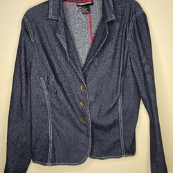 Requirements Women's Lightweight Blue Jean Jacket Size 12