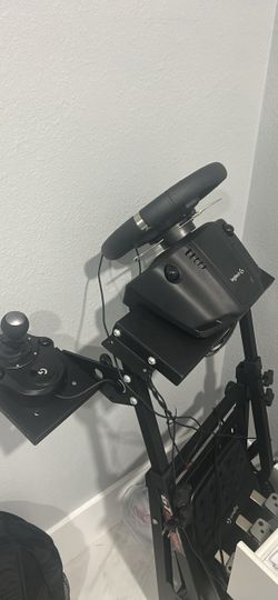 Logitech Racing Wheel and Shifter on Stand