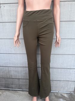 Women’s Halara olive green high waist athletic flare yoga leggings size small