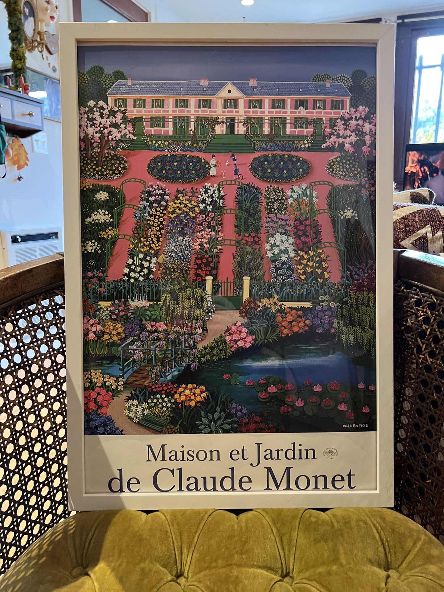 Monet Garden Framed Print