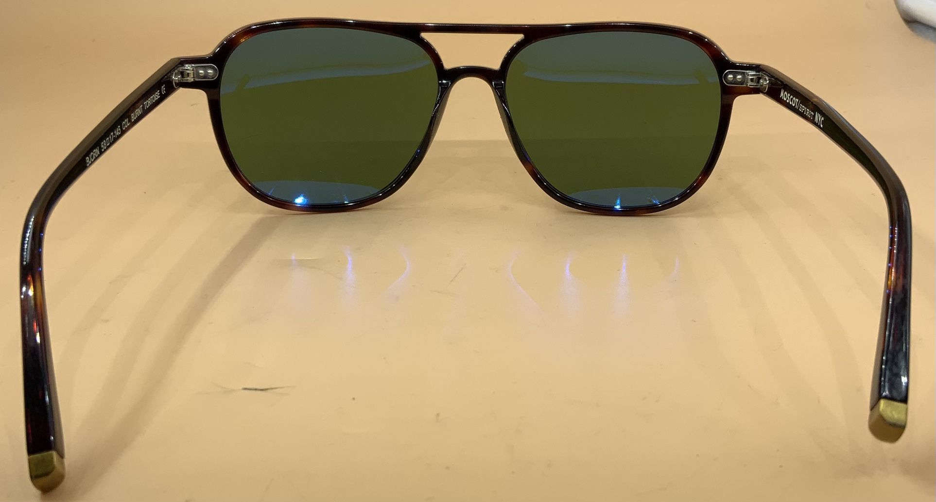 Moscot Spirit NYC D.esigner Bjorn Burt Tortoise 58mm Su.nglasses