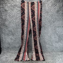 Asa Women’s High Rise Flare Pants Size Medium 7–9 Multicolor Soft Stretchy Comfy