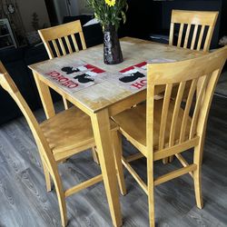 Square Wood Table
