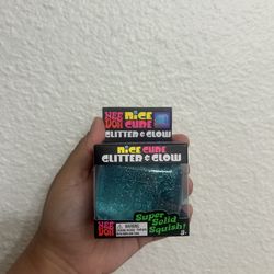 NeeDoh Glitter & Glow Nice Cube 🧊🩵✨