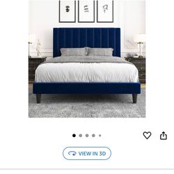 Queen Size Plush Bed Frame