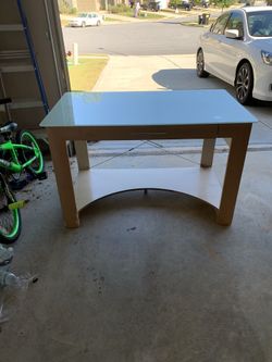 Glass top Desk