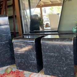 Gorgeous Posmodern Black Burl set