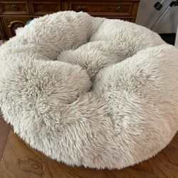 New (Open Box) Best Friends by Sheri 30” Ultra Calming Dog Pouf Bed for Medium Breed (See Description)