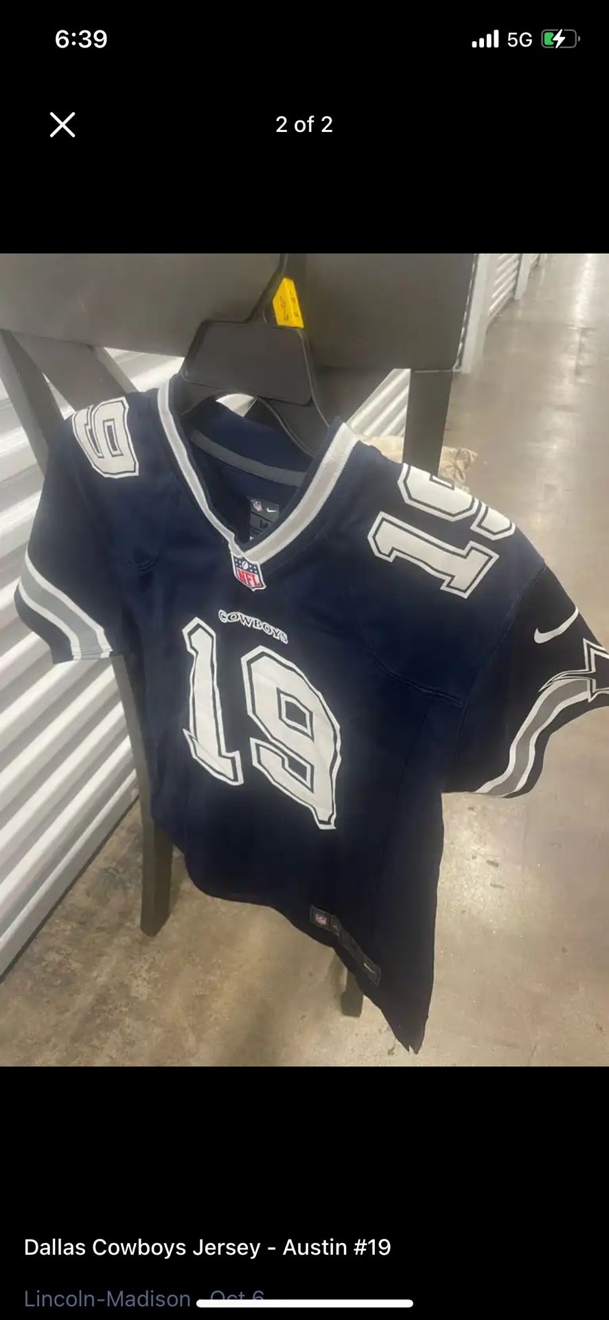 Kids. 10-12 Dallas. Cowboy Jersey