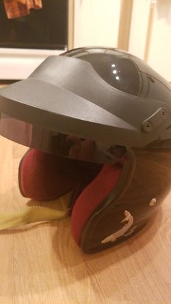 Open face motorcycle/racing helmet