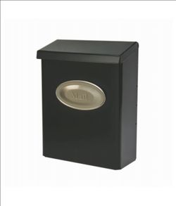 Designer Series Mailbox ~ 440 cu-in Capacity, Galvanized Steel, Powder-Coated, Black~Architectural Mailboxes