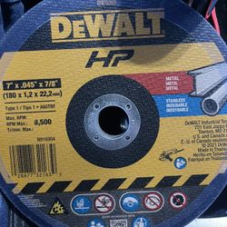 Dewalt 7” Metal Cutting Disk Blade 5ct