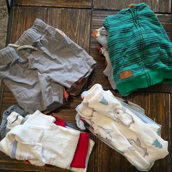 Baby Boy Clothes Bundle 6-9M Shorts Hoodies Pajamas Bodysuits