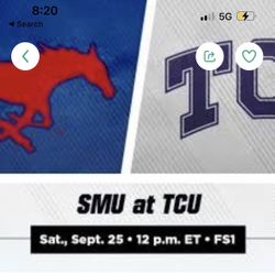 TCU vs SMU Football tickets 