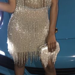 Custom-made 2 Piece Sequin Set For Birthday Or Special Events Size 0 Equivalent To Size Xs