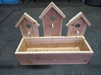 Bird house style planter box