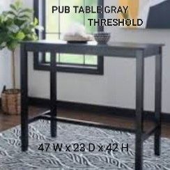Brand Pub Table Gray Threshold 