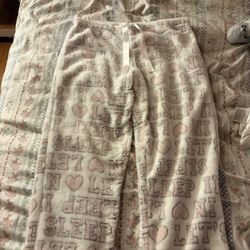 Pink Fuzzy Pyjama Pants