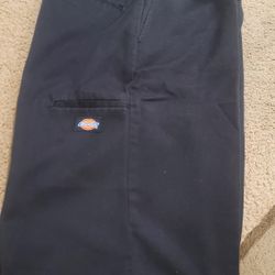 DICKIES Loose Fit Work Shorts 13" Inseam Men's Sz 32 Black 42283BK