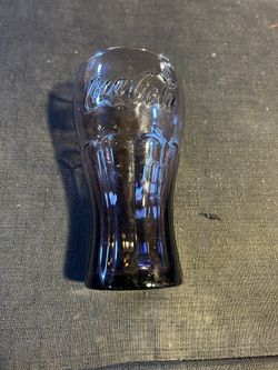 Purple Tinted Coca Cole Vintage Glass Cup